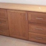 Flat Panel Custom Red Oak Dresser