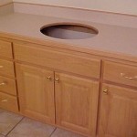 Custom Square Raised Panel Slab Drawer Front Vanity