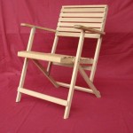 Custom Folding White Oak Chair