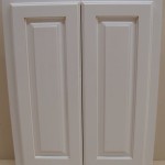 Inwald Solid Custom White With Gold Glaze Upper Linen Cabinet