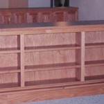 Red Oak Bookcase Adjustable Shelving