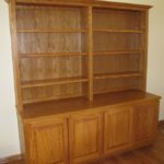 Morey Red Oak Raised Panel Bookcase