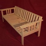 Rea Solid Maple Mission Couch