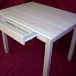 Maple Table With Silverware Drawer