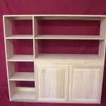 Poplar Unfinished Bookcase