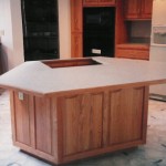 Neace Custom Red Oak Raised Panel Island