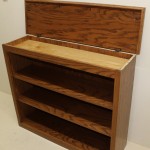 Bookcase Red Oak Secret Compartment 42W x 36T X 12D