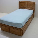 Raised Panel Twin Bed W/6 Drawers