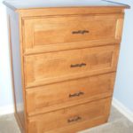 American 4 Drawer Dresser Solid Maple 28″W x 16″D x 36″T