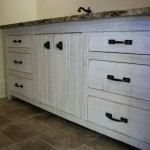 Solid Hardwood Painted Rough Sawn Bath Vanity