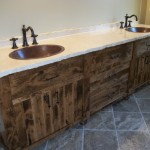 Solid Hardwood Rough Sawn Master Bath
