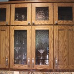 Custom Solid Wood & Glass Upper Cabinet