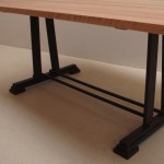 Custom Cherry Metal Table Legs