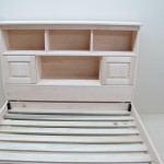 Custom Maple Bed With Headboard Doors Open