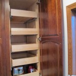 Custom Wall Cabinets With Adjustable Pullouts
