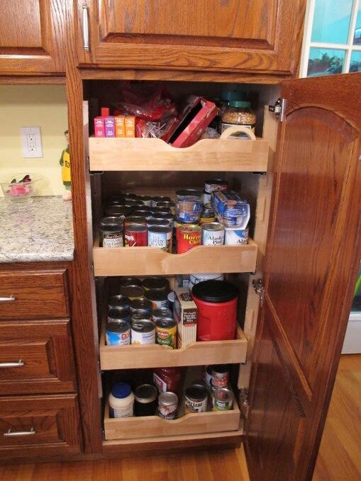 Lower Pantry Cabinet With Pullouts | Eagle Cabinets