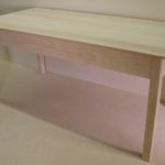 Evans Solid Maple Desk – Back