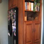 Custom Fridge Cabinet With Shelving