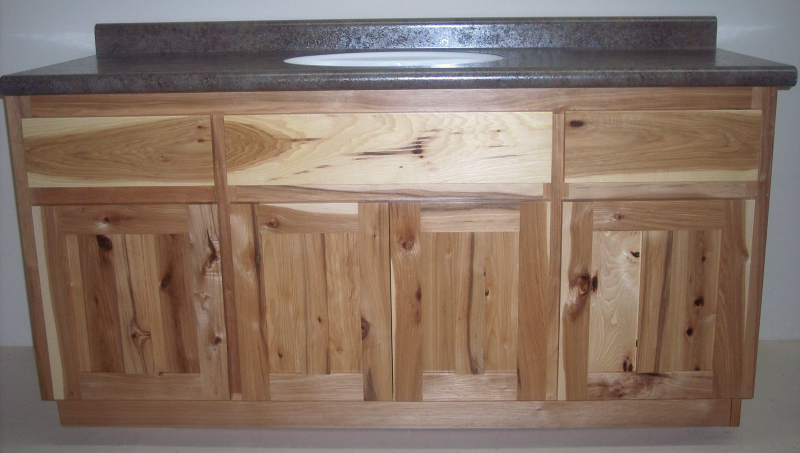 Rustic Hickory Vanity Eagle Cabinets