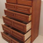 Red Oak Dresser With Solid Wood Drawers