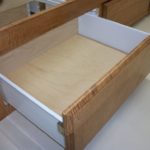 Solid Wood Drawer Metal Sides