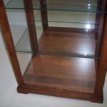 Solid Wood Curio With Glass Shelving