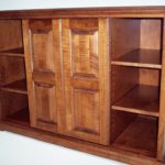 Solid Curly Maple TV Cabinet