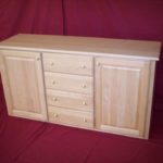 Natural Oak Raised Panel Dresser