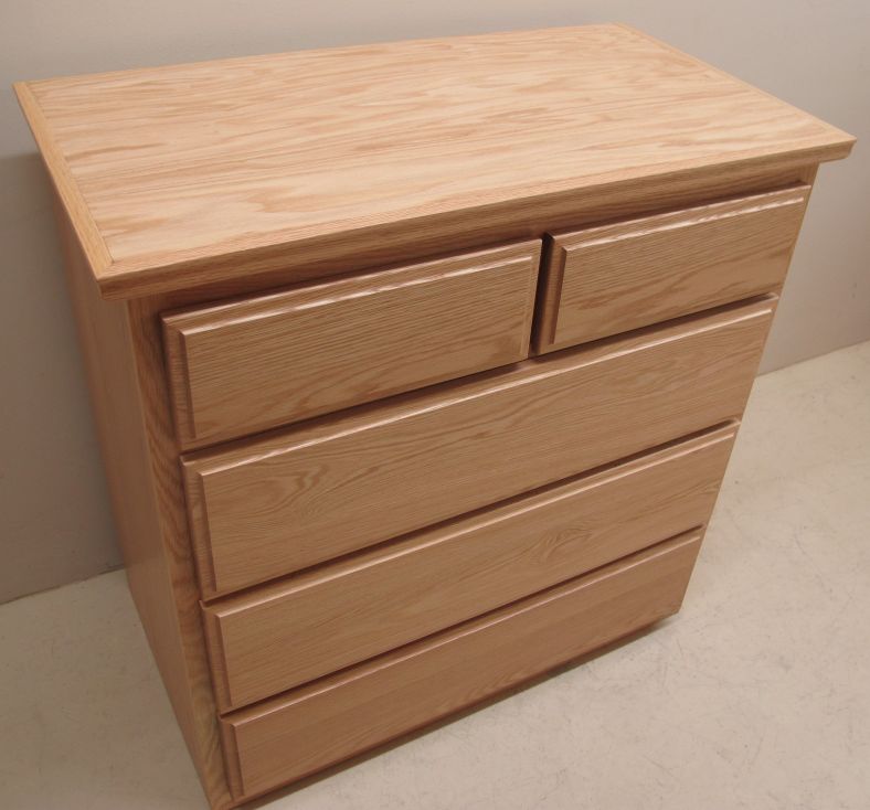 Custom Red Oak Dresser Eagle Cabinets