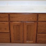 Custom Red Oak Flat Panel Vanity