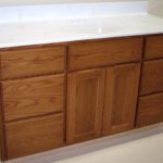 Oak Flat Panel Vanity